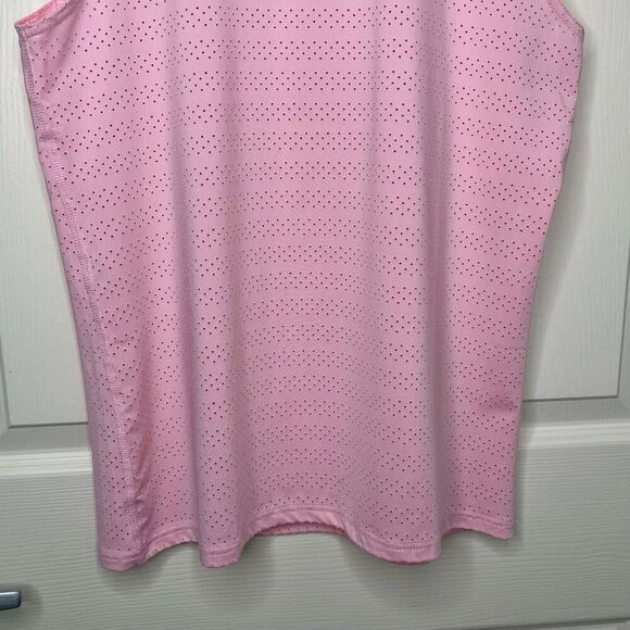 ZYIA Active Chill Blossom Pink Perforated Muscle Tank Top - Medium - Picture 6 of 8